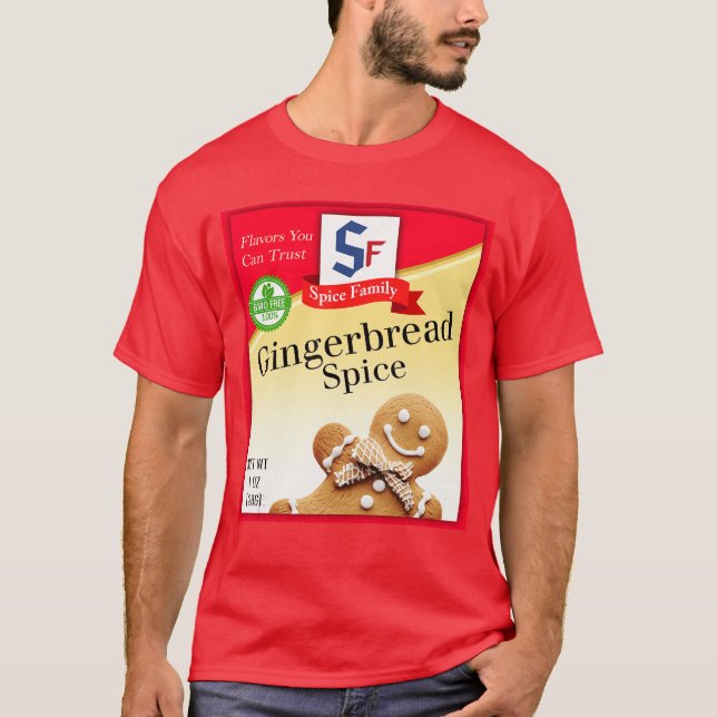 T-shirt Gingerbread Spice Group Costume Family Matching Ou (Devant)