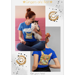 T-shirt Gingers sont les meilleurs amoureux de les chats t