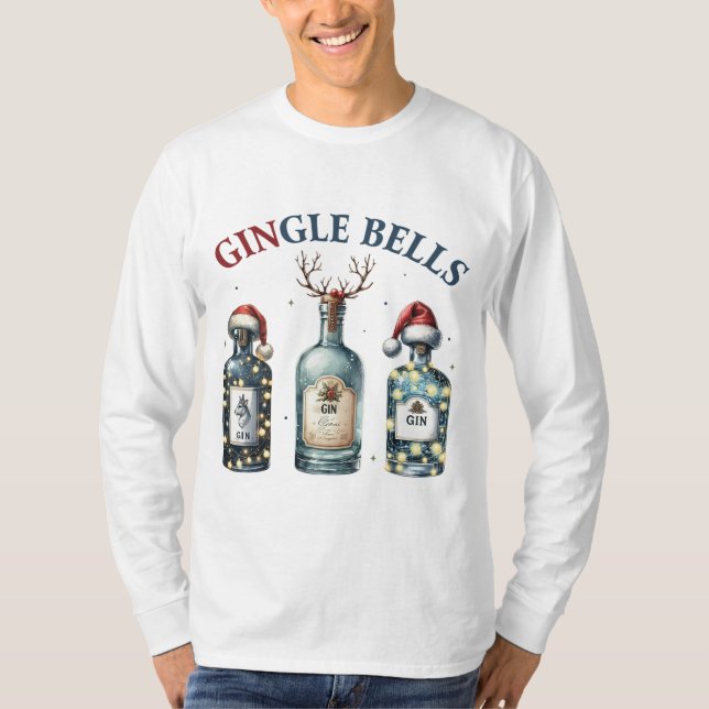 T-shirt Gingle Bells Mens (Devant)