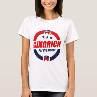 T-shirt GINGRICH POUR le PRÉSIDENT (républicain)