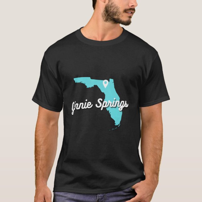 T-shirt Ginnie Springs Floride Carte Mémoire Printemps nat (Devant)