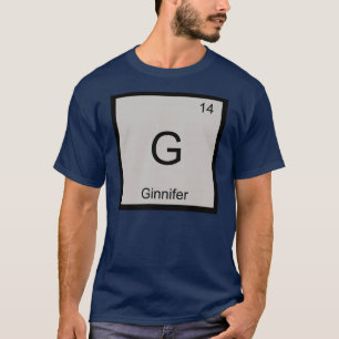 T-shirt Ginnifer Nom Chimie Élément Tableau Périodique