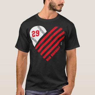 T-shirt Gio Urshela Baseball Coeur rayé Gameday