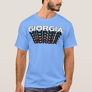 T-shirt Giorgia drôle rétro vintage coucher de soleil Gior