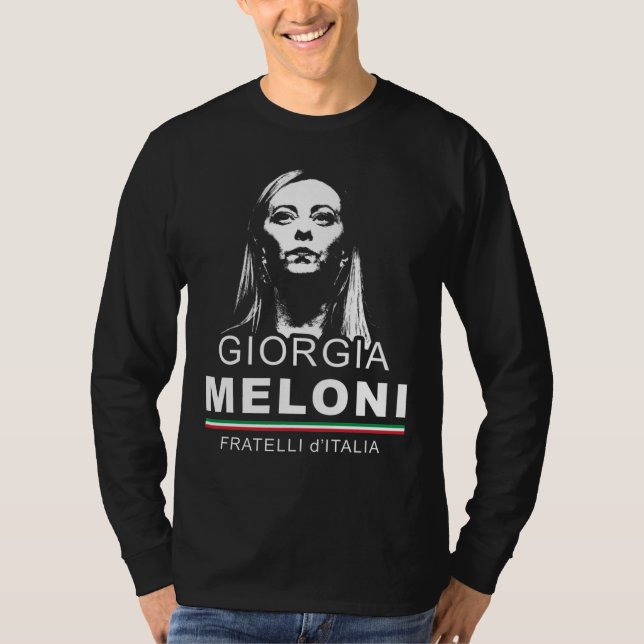 T-shirt Giorgia Meloni Fratelli d'Italia Italie Homme T (Devant)