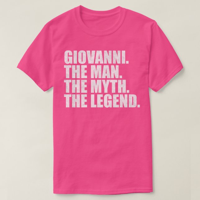T-shirt GiovanniGiovanni Nom Giovanni prénom (Design devant)