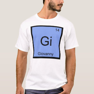 T-shirt Giovanny Nom Chimie Élément Tableau Périodique