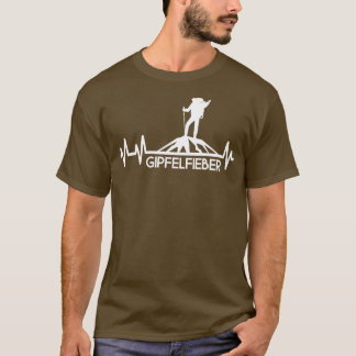 T-shirt Gipfelfieber Bergsteiger Wanderer Bergwandern Puls