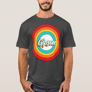 T-shirt Gipson Nom Chemise Vintage Gipson Cercle