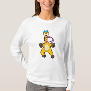 T-shirt Girafe à Fitness avec anneau à aile