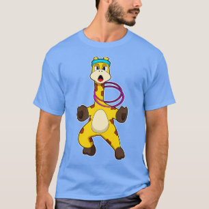 T-shirt Girafe à Fitness avec anneau à aile