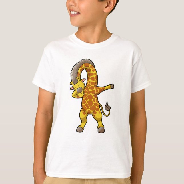 T-shirt Girafe à la danse hip hop Dab (Devant)