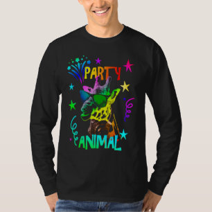 T-shirt Girafe Animal de Fête Cool