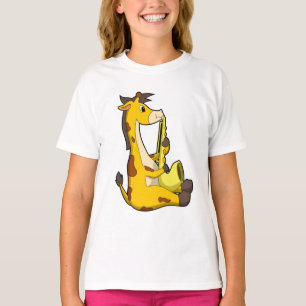 T-shirt Girafe at Music with Saxophone.PNG