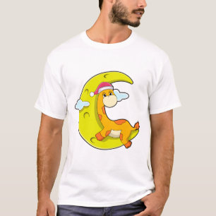 T-shirt Girafe au coucher de la lune