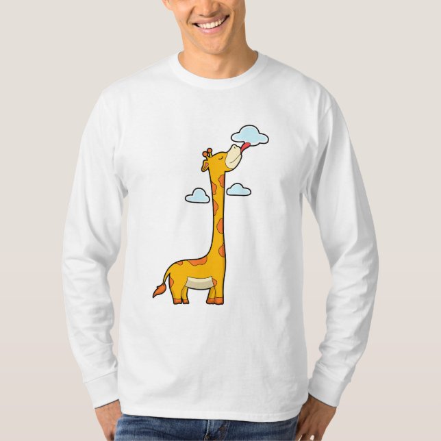 T-shirt Girafe aux nuages (Devant)