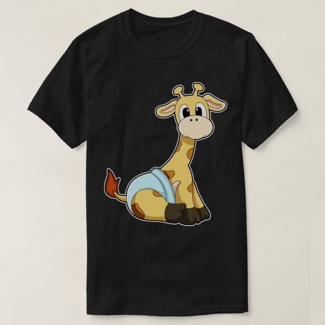 T-shirt Girafe avec caleçon (Design devant)
