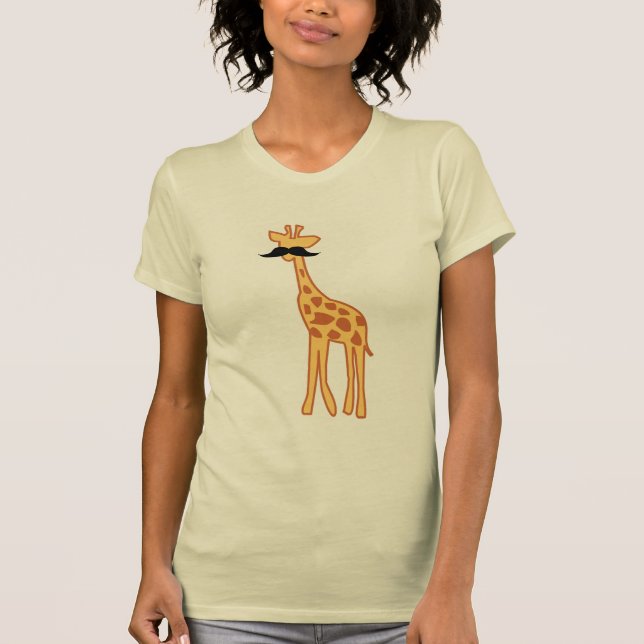 T-shirt Girafe avec la moustache (Devant)