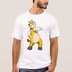 T-shirt Girafe avec lunettes de soleil