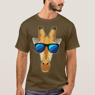 T-shirt Girafe avec lunettes de soleil 1