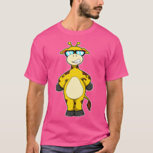 T-shirt Girafe avec lunettes de soleil 3