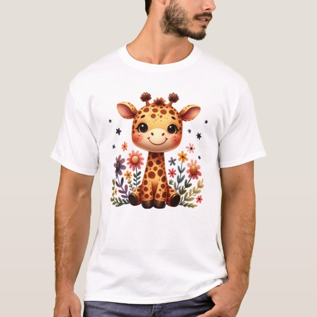 T-shirt Girafe Bébé (Devant)