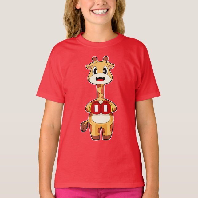 T-shirt Girafe Boxeur Gants de boxe Boxe (Devant)