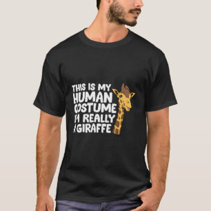T-shirt Girafe C'Est Mon Hu Je Suis Vraiment Une Girafe