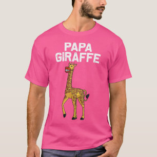 T-shirt Girafe cool pour hommes papa Amoureux des animaux 