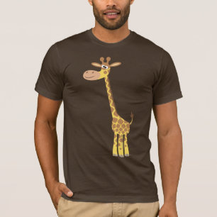 T-shirt girafe de dessin animé