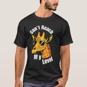 T-shirt Girafe de mon niveau inaccessible   Cool Sarcasme