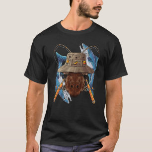 T-shirt Girafe de pêche en plein air Pêcheur Animal Mignon