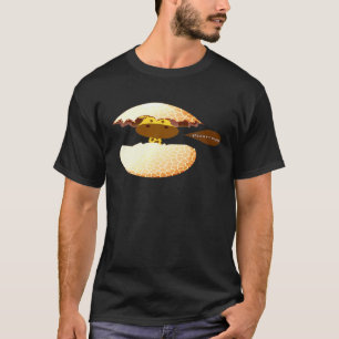 T-shirt Girafe d'incubation d'oeufs Bébé oeuf de thé