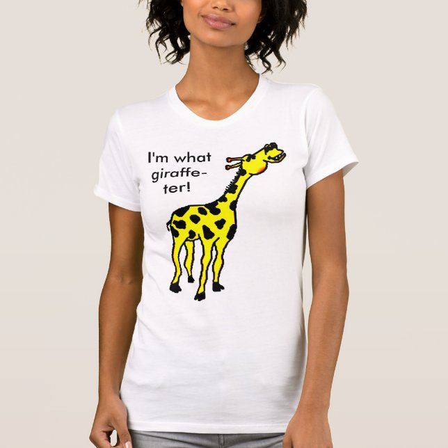 T-shirt girafe, je suis ce qui girafe-ter ! (Devant)