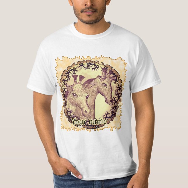T-shirt Girafe Lune (Devant)