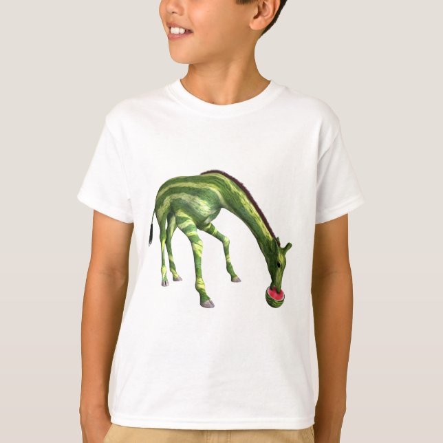 T-shirt Girafe mangeant la pastèque (Devant)