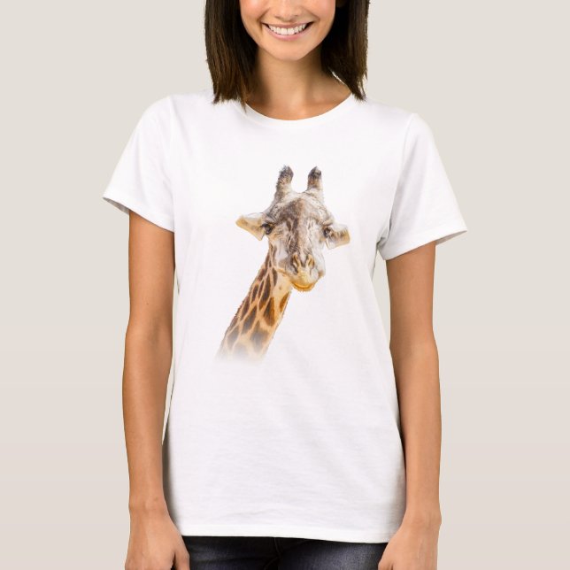 T-shirt Girafe Mignonne Animal Moderne (Devant)