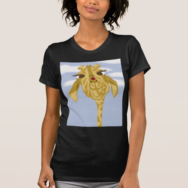 T-shirt Girafe Mignonne Et Colorée (Devant)