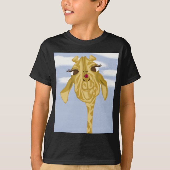 T-shirt Girafe Mignonne Et Colorée (Devant)