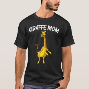 T-shirt Girafe Mignonne Pour Femmes Maman Faune La Plus Gr