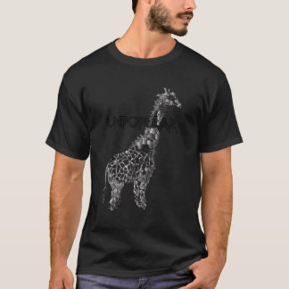 T-shirt Girafe monte impopulaire