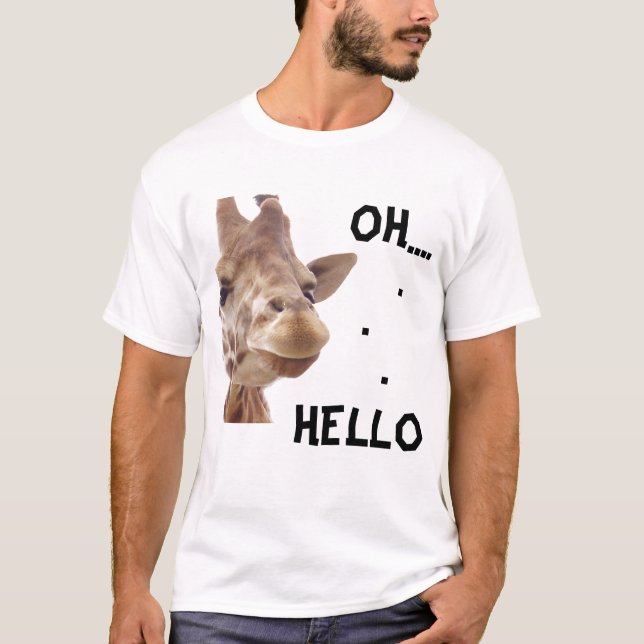 T-shirt Girafe. Oh… Bonjour (Devant)