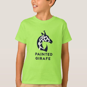 T-shirt Girafe Peinte – Logo de Marque Minimaliste