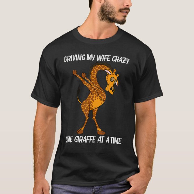 T-shirt Girafe Pour Hommes Papa Garçons Safari Wild Zoo An (Devant)