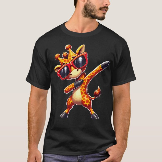 T-shirt Girafe qui Dabbing Avec (Devant)