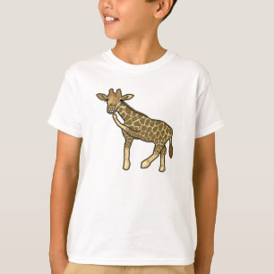 T-shirt Girafe Rire Moulin-Dessin dessiné à la main