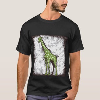T-shirt girafe stylisée