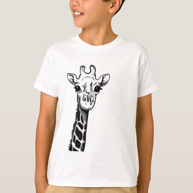 T-shirt Girafe sucrée (Devant)