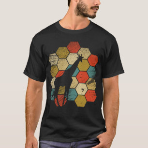 T-shirt Girafe vintage rétro et animal mignon 3