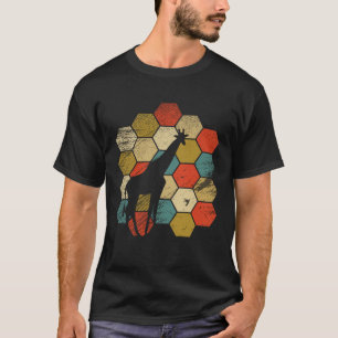 T-shirt Girafe vintage rétro et animal mignon 3